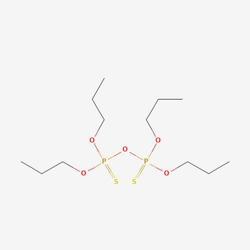 dipropoxyphosphinothioyloxy-dipropoxy-sulfanylidene-$l^{5}-phosphane (CAS: 3244-90-4) - Chemical Structure and Molecular Formula 