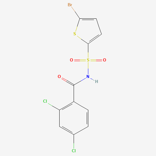 N-(5-bromothiophen-2-yl)sulfonyl-2,4-dichlorobenzamide (CAS: 519055-62-0) - Related Chemical Product