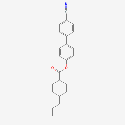 [4-(4-cyanophenyl)phenyl] 4-propylcyclohexane-1-carboxylate (CAS: 67284-57-5) - Chemical Structure and Molecular Formula 