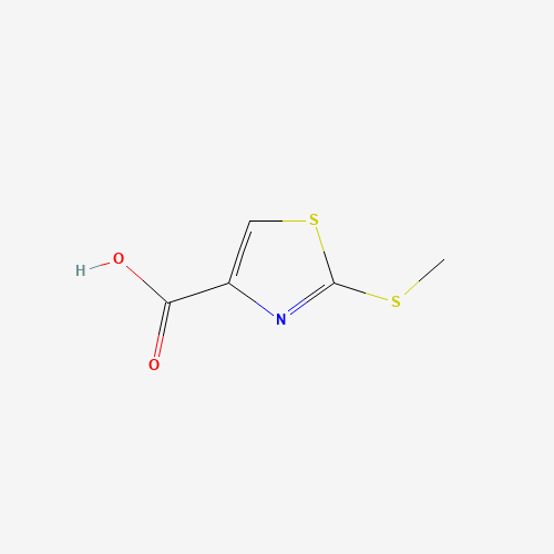 2-methylsulfanyl-1,3-thiazole-4-carboxylic acid (CAS: 907543-75-3) - Chemical Structure and Molecular Formula 