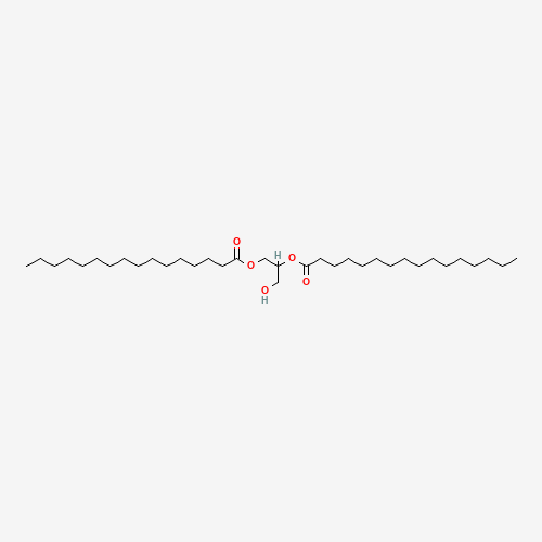 (2-hexadecanoyloxy-3-hydroxypropyl) hexadecanoate (CAS: 40290-32-2) - Chemical Structure and Molecular Formula 