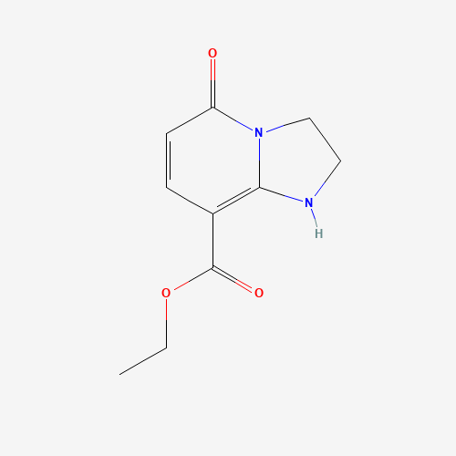 ethyl 5-oxo-2,3-dihydro-1H-imidazo[1,2-a]pyridine-8-carboxylate (CAS: 439118-88-4) - Chemical Structure and Molecular Formula 