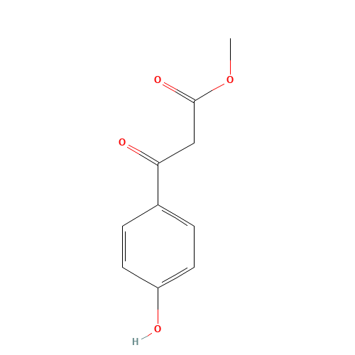 methyl 3-(4-hydroxyphenyl)-3-oxopropanoate (CAS: 32066-29-8) - Chemical Structure and Molecular Formula 