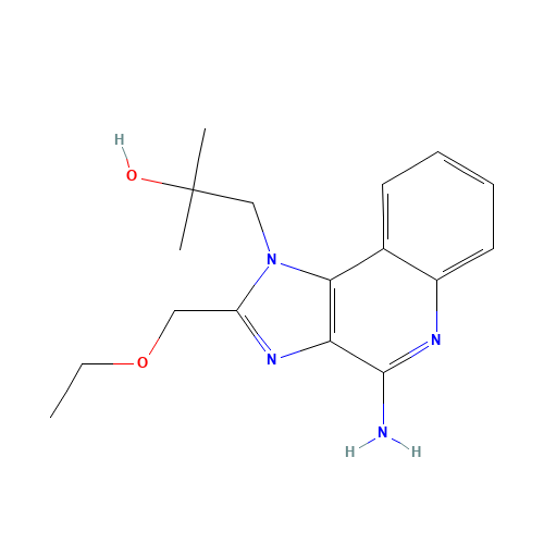 1-[4-amino-2-(ethoxymethyl)imidazo[4,5-c]quinolin-1-yl]-2-methylpropan-2-ol (CAS: 144875-48-9) - Related Chemical Product