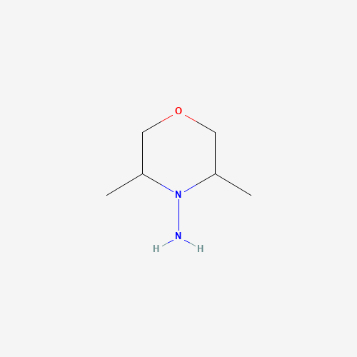 3,5-dimethylmorpholin-4-amine (CAS: 18193-89-0) - Chemical Structure and Molecular Formula 