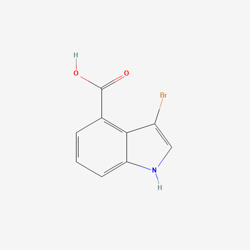 3-bromo-1H-indole-4-carboxylic acid (CAS: 1186663-26-2) - Chemical Structure and Molecular Formula 