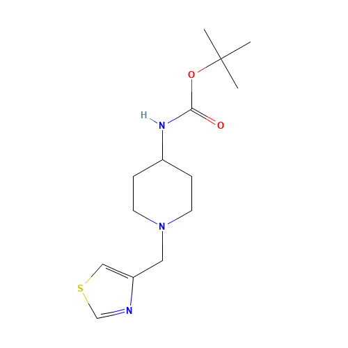 tert-butyl N-[1-(1,3-thiazol-4-ylmethyl)piperidin-4-yl]carbamate (CAS: 1228837-31-7) - Related Chemical Product