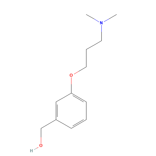 [3-[3-(dimethylamino)propoxy]phenyl]methanol (CAS: 912569-56-3) - Chemical Structure and Molecular Formula 