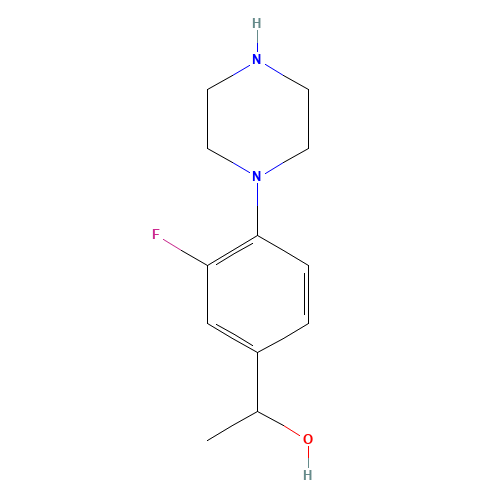 1-(3-fluoro-4-piperazin-1-ylphenyl)ethanol (CAS: 1340411-17-7) - Related Chemical Product