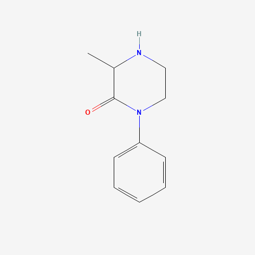 3-methyl-1-phenylpiperazin-2-one (CAS: 72615-77-1) - Chemical Structure and Molecular Formula 