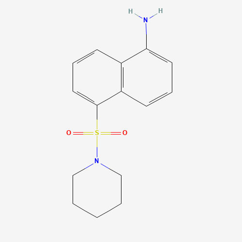 5-piperidin-1-ylsulfonylnaphthalen-1-amine (CAS: 147752-45-2) - Chemical Structure and Molecular Formula 