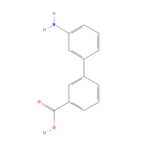 3-(3-aminophenyl)benzoic acid (CAS: 124221-71-2) - Chemical Structure and Molecular Formula 