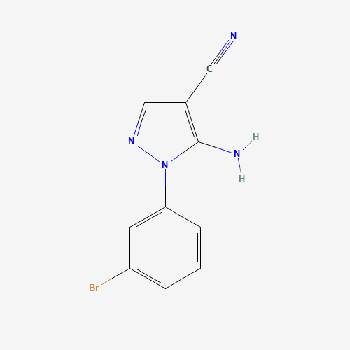 5-amino-1-(3-bromophenyl)pyrazole-4-carbonitrile (CAS: 71856-56-9) - Related Chemical Product