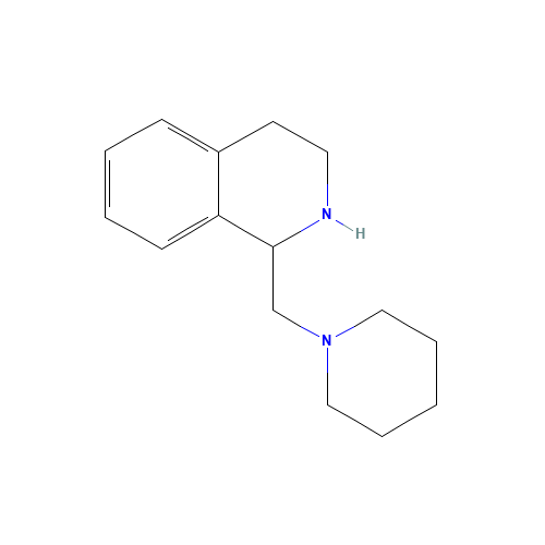 1-(piperidin-1-ylmethyl)-1,2,3,4-tetrahydroisoquinoline (CAS: 130209-07-3) - Chemical Structure and Molecular Formula 
