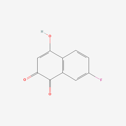 7-fluoro-4-hydroxynaphthalene-1,2-dione (CAS: 58472-36-9) - Chemical Structure and Molecular Formula 