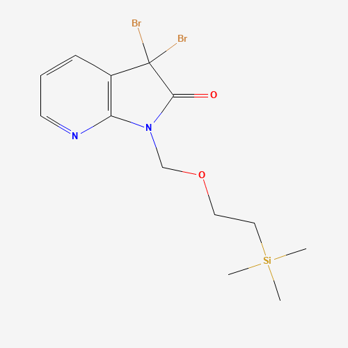 3,3-dibromo-1-(2-trimethylsilylethoxymethyl)pyrrolo[2,3-b]pyridin-2-one (CAS: 879132-47-5) - Related Chemical Product