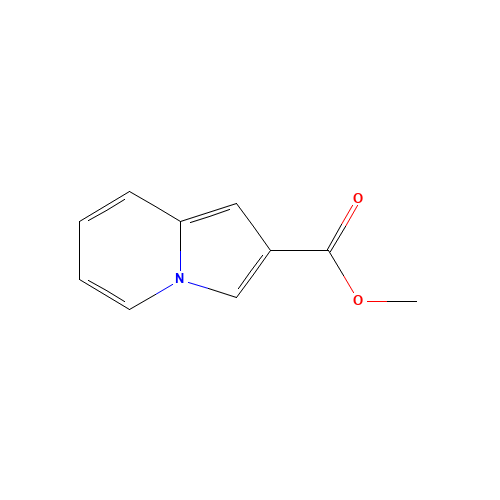 methyl indolizine-2-carboxylate (CAS: 16959-62-9) - Chemical Structure and Molecular Formula 