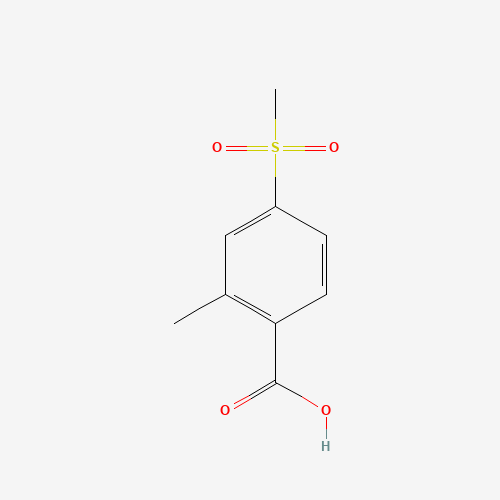 2-methyl-4-methylsulfonylbenzoic acid (CAS: 118939-09-6) - Chemical Structure and Molecular Formula 