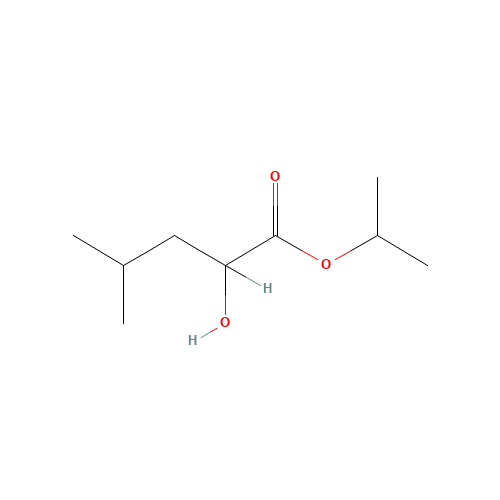 propan-2-yl 2-hydroxy-4-methylpentanoate (CAS: 156276-25-4) - Chemical Structure and Molecular Formula 