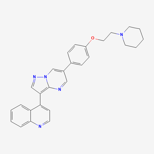 4-[6-[4-(2-piperidin-1-ylethoxy)phenyl]pyrazolo[1,5-a]pyrimidin-3-yl]quinoline (CAS: 1062368-53-9) - Related Chemical Product