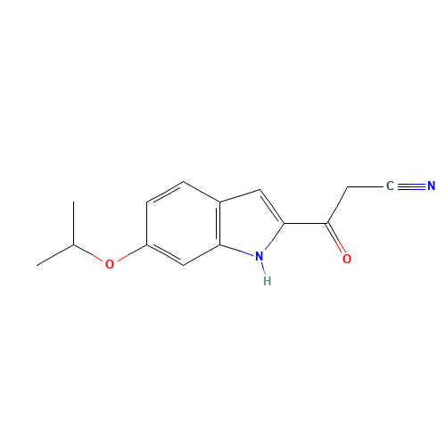 3-oxo-3-(6-propan-2-yloxy-1H-indol-2-yl)propanenitrile (CAS: 1265234-75-0) - Related Chemical Product