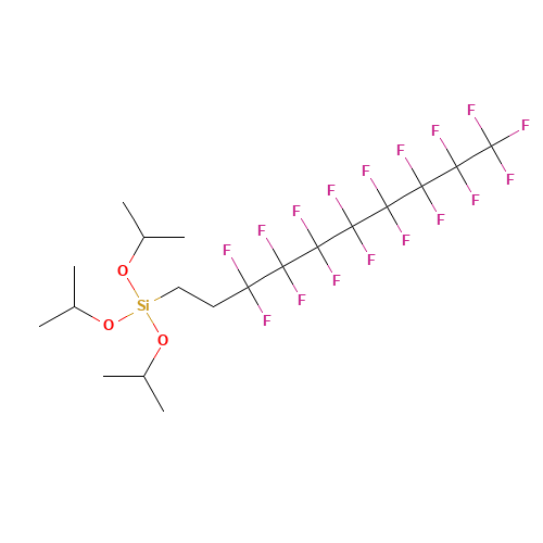 3,3,4,4,5,5,6,6,7,7,8,8,9,9,10,10,10-heptadecafluorodecyl-tri(propan-2-yloxy)silane (CAS: 246234-80-0) - Related Chemical Product