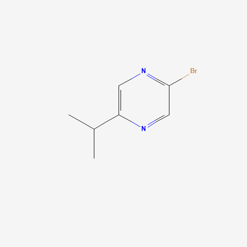 2-bromo-5-propan-2-ylpyrazine (CAS: 1086382-76-4) - Chemical Structure and Molecular Formula 