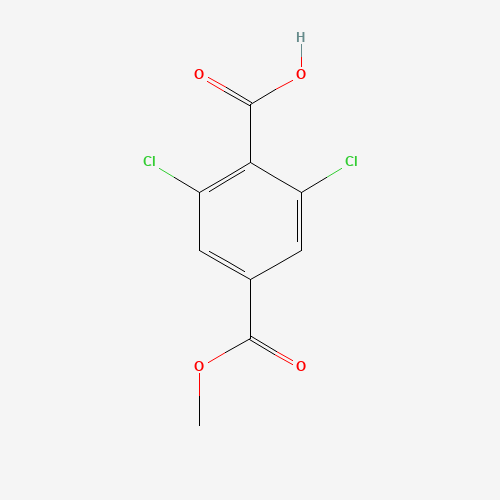 2,6-dichloro-4-methoxycarbonylbenzoic acid (CAS: 802616-47-3) - Chemical Structure and Molecular Formula 