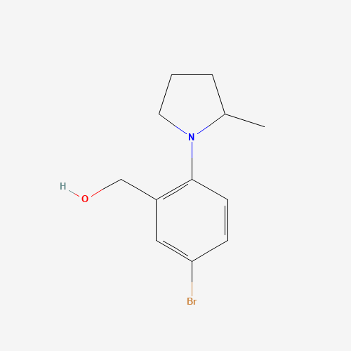 [5-bromo-2-(2-methylpyrrolidin-1-yl)phenyl]methanol (CAS: 1243559-12-7) - Related Chemical Product