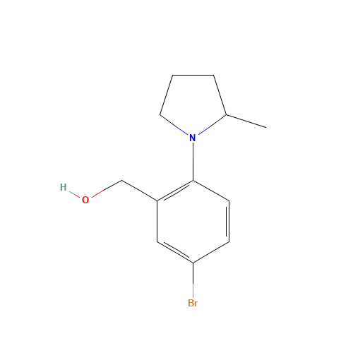 [5-bromo-2-(2-methylpyrrolidin-1-yl)phenyl]methanol (CAS: 1243559-12-7) - Related Chemical Product