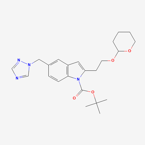 tert-butyl 2-[2-(oxan-2-yloxy)ethyl]-5-(1,2,4-triazol-1-ylmethyl)indole-1-carboxylate (CAS: 1364692-08-9) - Related Chemical Product
