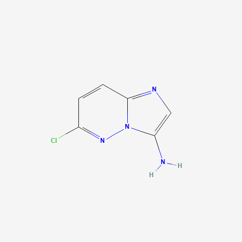 6-chloroimidazo[1,2-b]pyridazin-3-amine (CAS: 166176-45-0) - Chemical Structure and Molecular Formula 