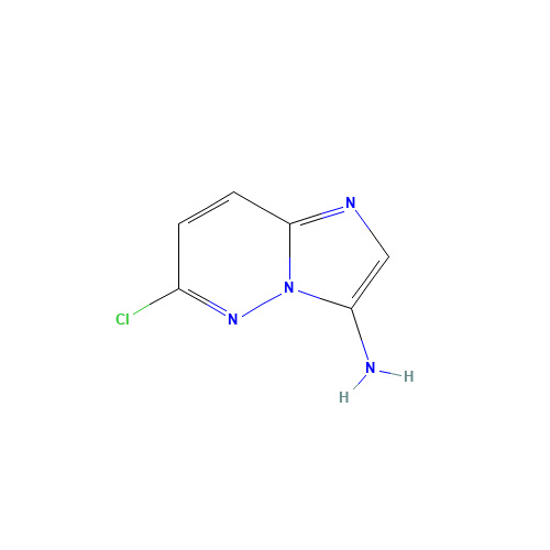 6-chloroimidazo[1,2-b]pyridazin-3-amine (CAS: 166176-45-0) - Chemical Structure and Molecular Formula 