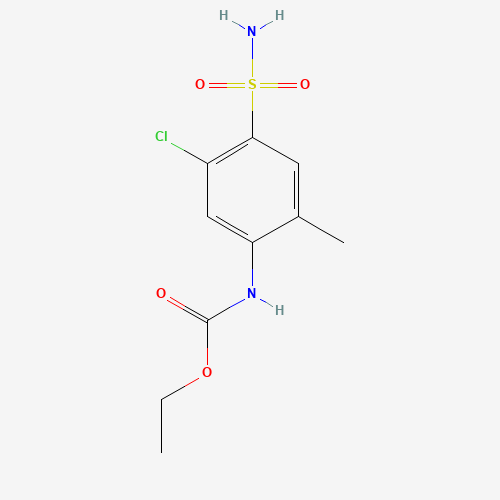 ethyl N-(5-chloro-2-methyl-4-sulfamoylphenyl)carbamate (CAS: 35442-35-4) - Related Chemical Product