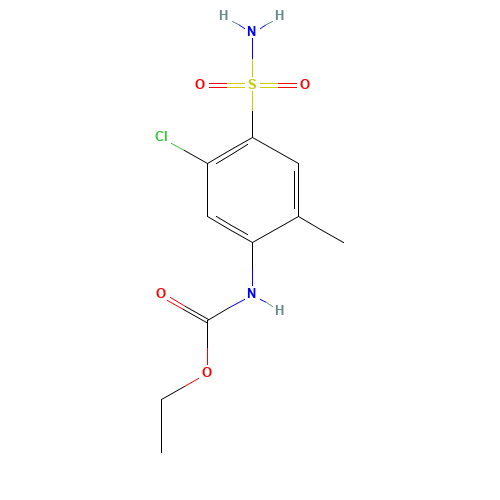 ethyl N-(5-chloro-2-methyl-4-sulfamoylphenyl)carbamate (CAS: 35442-35-4) - Related Chemical Product
