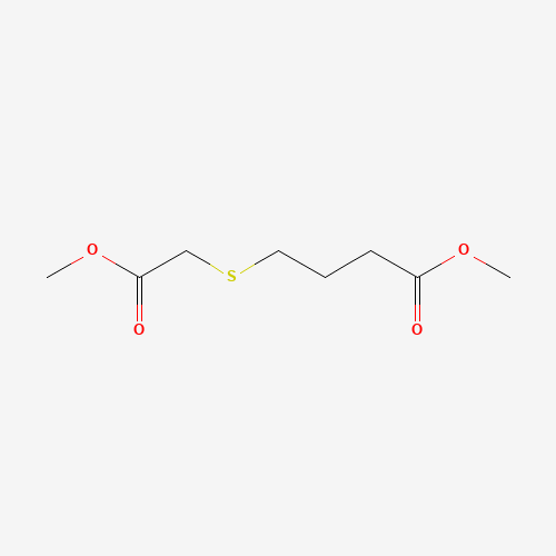 methyl 4-(2-methoxy-2-oxoethyl)sulfanylbutanoate (CAS: 38555-40-7) - Chemical Structure and Molecular Formula 