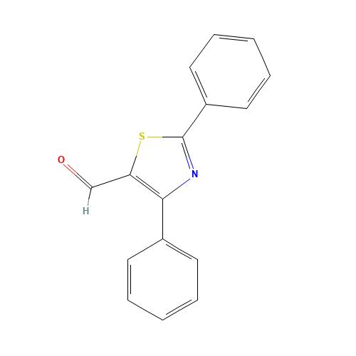 2,4-diphenyl-1,3-thiazole-5-carbaldehyde (CAS: 864068-85-9) - Chemical Structure and Molecular Formula 
