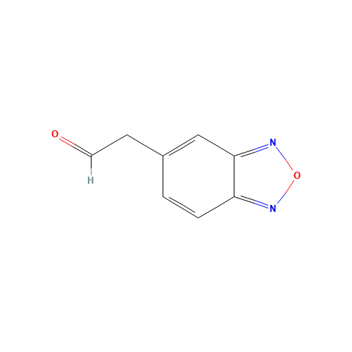 2-(2,1,3-benzoxadiazol-5-yl)acetaldehyde (CAS: 1279109-01-1) - Chemical Structure and Molecular Formula 