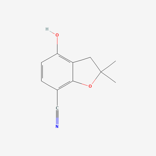 4-hydroxy-2,2-dimethyl-3H-1-benzofuran-7-carbonitrile (CAS: 664364-65-2) - Related Chemical Product