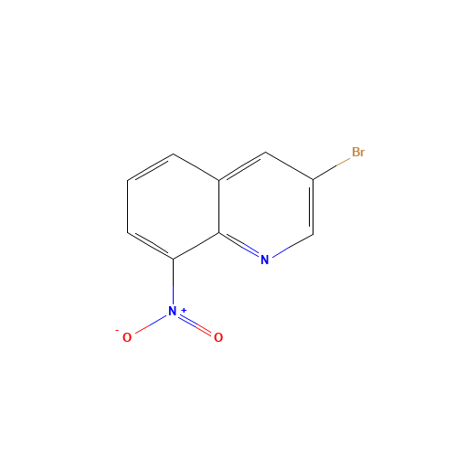 3-bromo-8-nitroquinoline (CAS: 5341-07-1) - Chemical Structure and Molecular Formula 