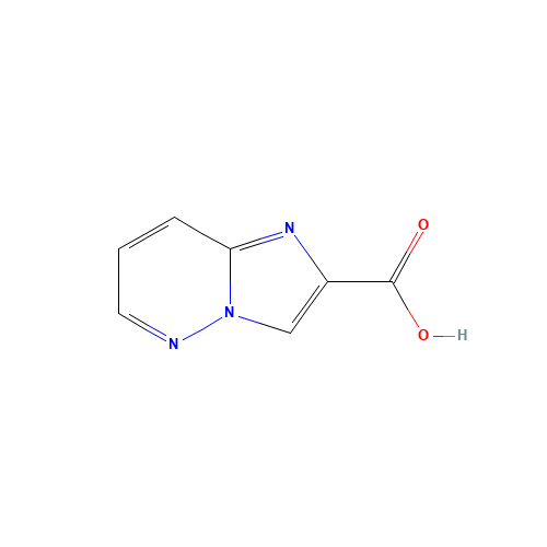 imidazo[1,2-b]pyridazine-2-carboxylic acid (CAS: 160911-42-2) - Chemical Structure and Molecular Formula 
