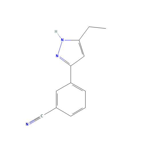 3-(5-ethyl-1H-pyrazol-3-yl)benzonitrile (CAS: 1440955-62-3) - Related Chemical Product