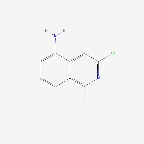 3-chloro-1-methylisoquinolin-5-amine (CAS: 1215767-96-6) - Chemical Structure and Molecular Formula 