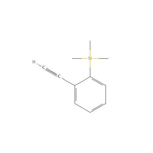 trimethyl(2-phenylethynyl)silane (CAS: 78905-09-6) - Chemical Structure and Molecular Formula 