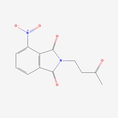 4-nitro-2-(3-oxobutyl)isoindole-1,3-dione (CAS: 325851-19-2) - Chemical Structure and Molecular Formula 