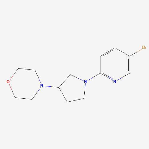 4-[1-(5-bromopyridin-2-yl)pyrrolidin-3-yl]morpholine (CAS: 1160938-13-5) - Related Chemical Product