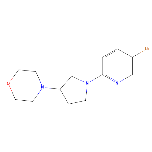 4-[1-(5-bromopyridin-2-yl)pyrrolidin-3-yl]morpholine (CAS: 1160938-13-5) - Related Chemical Product