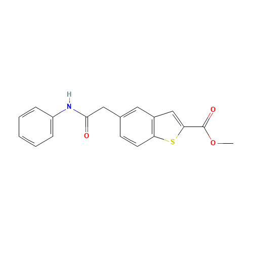 methyl 5-(2-anilino-2-oxoethyl)-1-benzothiophene-2-carboxylate (CAS: 1184722-47-1) - Related Chemical Product