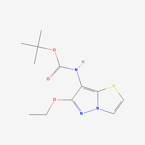 tert-butyl N-(6-ethoxypyrazolo[5,1-b][1,3]thiazol-7-yl)carbamate (CAS: 1290127-92-2) - Chemical Structure and Molecular Formula 