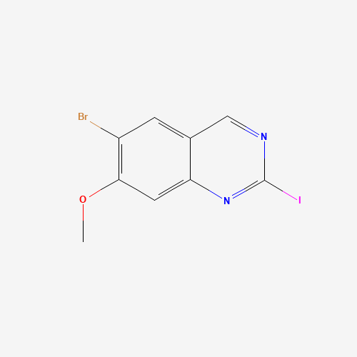 6-bromo-2-iodo-7-methoxyquinazoline (CAS: 914397-13-0) - Chemical Structure and Molecular Formula 